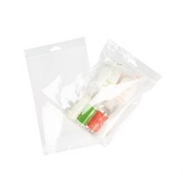 Cellofanpåsar med Eurohål 15,2x20,3cm Transparent med Tejpremsa (100 st) [HB6X8E]