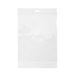 Cellofanpåsar med Eurohål 18,9x23,5cm Transparent med Tejpremsa (100 st) [HB79]