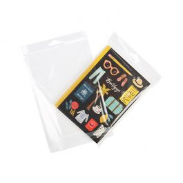 Cellofanpåsar med Eurohål 14,8x19,1cm Transparent med Tejpremsa (100 st) [HB7B2]