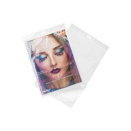 Cellofanpåsar med Eurohål 22x30,3cm Transparent med Tejpremsa (100 st) [HBA4]