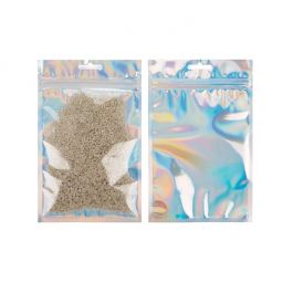Blixtlåspåsar Holografisk/Transparent 12,7x17,8cm (25 st) [HZBB57CH]