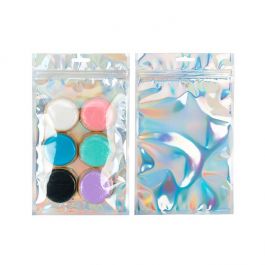 Blixtlåspåsar Holografisk/Transparent 15,2x22,9cm (25 st) [HZBB69CH]