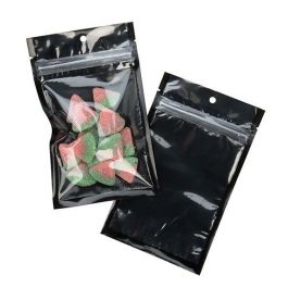 Blixtlåspåsar Transparent/Svart 9,2x12,7cm (100 st) [HZB4CB]