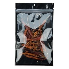 Blixtlåspåsar Transparent/Svart 15,2x23,5cm (100 st) [HZB7CB]