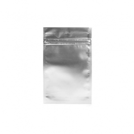 Blixtlåspåsar Silver 12,5x21cm Metalliserad (100 st) [HZBB6MS]