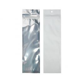 Blixtlåspåsar Transparent/matt vit 6,4x22,9 cm (100 st) [HZBB1CMW]
