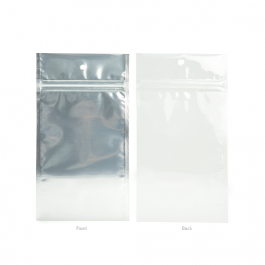 Blixtlåspåsar Transparent/Vit 12,5x21cm (100 st) [HZBB6CW]