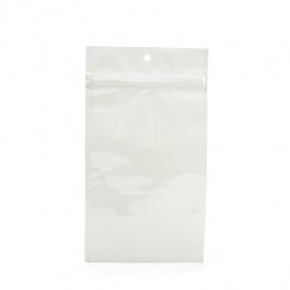 Blixtlåspåsar Vit 7,5x11,5cm Metalliserad (100 st) [HZBB3MW]