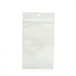 Blixtlåspåsar Vit 10x16,5cm Metalliserad (100 st) [HZBB5MW]