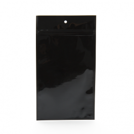 Blixtlåspåsar Svart 10x16,5cm Metalliserad (100 st) [HZBB5MB]