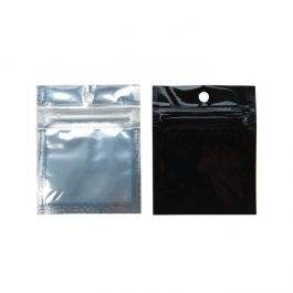 Blixtlåspåsar Transparent/Svart 5x5cm (100 st) [HZBB9CB]