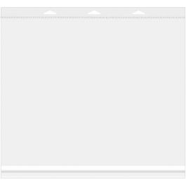 Cellofanpåsar med Eurohål 42,9x34,1cm Transparent med Tejpremsa (100 st) [HB16X13]