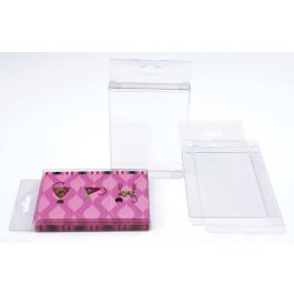 Plastlådor 11,4x1,3x14,9cm med Galge (25 st) [HFB6]