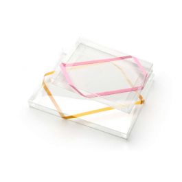 Resårband Vinyl Sträckas Transparent 25,5cm (50 st) [10CVL]