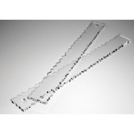 Linjal med snidade kanter 13,7x1,6x18,7cm (1 st) [RULER]