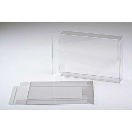 Plastlådor 13,7x3,8x18,7cm Kristallklart med automatisk Botten (25 st) [PLB72]