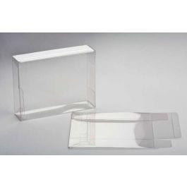 Plastlådor 11,4x3,8x14,9cm Kristallklart med automatisk Botten (25 st) [PLB74]