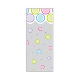 Tryckta Påsar Pricka Artistisk 10,2x6,4x24,1cm med Sidoinvik (100 st) [G4MDE]