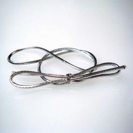 Resårband Metallisk Silver 40,5cm (50 st) [16MS]