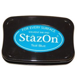 Stämpeldyna Stazon Teal Blå (1 st) [SZ-000-063]