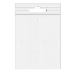 Blixtlåspåsar med Eurohål och lufthål 12,5x18cm Kristallklart PP 50 mikron (100 st) [ZE57V]