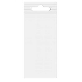 Blixtlåspåsar med Eurohål 10x20,5 Kristallklart PP 50 mikron (100 st) [ZE48]