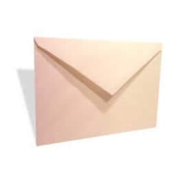 Kuvert med Linne textur Naturlig 18,4x13,3cm (50 st) [E201A]