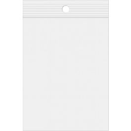 Blixtlåspåsar med häng hål 10x25,5cm Kristallklart PP 50 mikron (100 st) [ZR410]