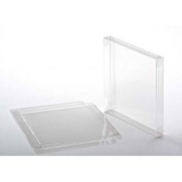 Plastlådor 14,2x1,6x11,6cm Kristallklart (25 st) [FPB12]