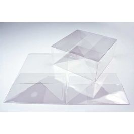 Plastlådor 22,9x22,9x10,2cm automatisk Botten (25 st) [FPLB175]
