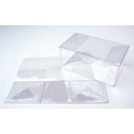 Plastlådor 10,8x4,1x10,8cm automatisk Botten (25 st) [FPLB194]