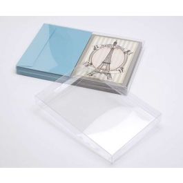 Plastlådor 18,7x1,6x26,8cm Kristallklart (25 st) [FB183]