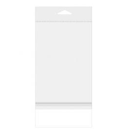 Cellofanpåsar med Eurohål 16,5x24,1cm Transparent med Tejpremsa (100 st) [HB6H9HPC]