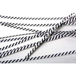Säcktråd remsor 15,2x0,4cm Papper Vit/Svart randig (1000 st) [TT6WKS]