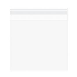 Plastpåsar 14,5x12,7cm Transparent med Tejpremsa (100 st) [B53Q5]
