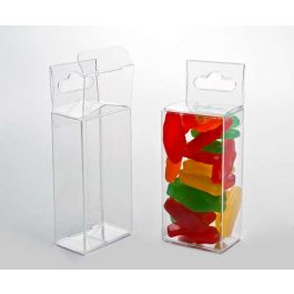 Plastlådor 3,8x2,5x7,6cm med Galge (25 st) [HFB218]