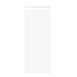Plastpåsar 44,3x112,4cm Transparent med Tejpremsa (100 st) [B17]