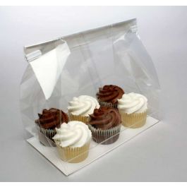 Cupcakepåsar för sex miniatyrer 17,8 x 10,5 x 22,9 cm (100 st) [CBG7]