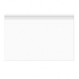 Plastpåsar 24,1x16,5cm Transparent med Tejpremsa (100 st) [B9H6H]