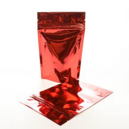 Stå upp påsar Röd 13x7x20,5cm | 113 gram (100 st) [ZBGM3R]