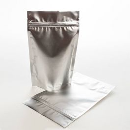 Stå upp påsar Silver 8x5x13cm | 28 gram (100 st) [ZBGM1S]