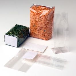 Cellofanpåsar med botten Kristallklart 12,7x5,7x12,7cm med pappersinsats (100 st) [FGPB18]