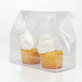 Cupcakepåsar för mini-dubbar med pappersbotten 12,7 x 5,7 x 12,7 cm (100 st) [CBG9]