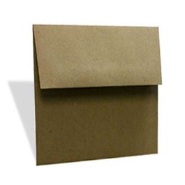 Kuvert Brun 12,7x12,7cm (50 st) [EB80]