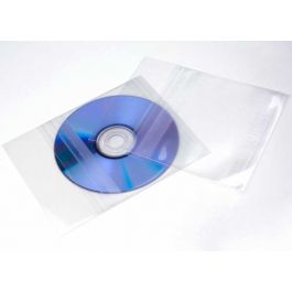 Plastpåsar för CD's 150 mikron 15,6x13cm med Tejpremsa (100 st) [BD4]