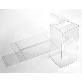 Plastlådor 10,2x10,2x20,3cm Kristallklart (25 st) [FB57]
