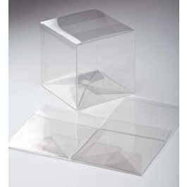 Plastlådor 12,7x12,7x12,7cm med automatisk Botten (25 st) [PLB68]