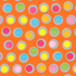 Belagt presentpapper på rulle Ägg orange 30 cm brett (1 st.) [FP-IO4023]