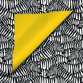 Belagt presentpapper på rulle Zebra 30 cm brett (1 st.) [FP-IO8203]