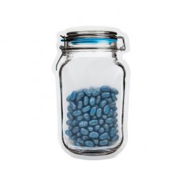 Stå upp påsar Clamp Lid Jar 11,9x5,7x19,7cm (25 st) [JARMD]